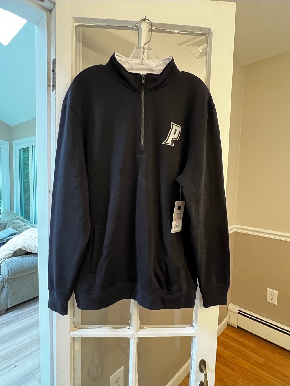 Providence College Black Quarter-Zip Pullover Sweater